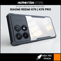 Ốp lưng xiaomi redmi k70 pro chống sốc chính hãng XUNDD mặt lưng trong suốt, bảo vệ camera camera