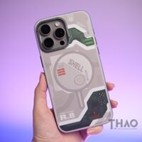 Ốp lưng X&M Cyber System Shell họa dành cho iPhone, tích hợp vòng sạc không dây từ tính