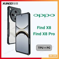 Ốp Lưng Xundd Oppo Find X8 Pro / Find X8, Mặt Lưng Chống Bám Vân Tay Viền TPU Chống Sốc 4 Góc