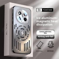Ốp Lưng YYN Cho Honor Magic 7 Pro X9C 5G Vỏ Phim Ống Kính Từ Tính Kim Loại Mờ Có Tản Nhiệt Ốp Lưng Điện Thoại Chống Sốc Vỏ Cứng