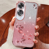 Ốp Lưng YYN Cho OPPO A60 4G Vỏ Mạ Điện Gradient Hoa Kim Cương Giả Chống Sốc Vỏ Điện Thoại