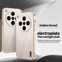 Ốp Lưng YYN Cho OPPO Find X8 Pro FindX8 Vỏ Mạ Điện Da PU Chống Sốc Vỏ Điện Thoại