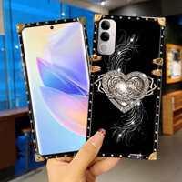 Ốp Lưng YYN Cho Vivo V40 Lite Y19s Y200 Vỏ Họa Tiết Vương Miện Vuông Chống Sốc Ốp Lưng Điện Thoại Cứng