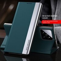 Ốp Lưng YYN Cho Xiaomi 14 Pro Mi14 Lite Sang Trọng Từ Tính Da Nhân Tạo Chống Sốc Lật Full Vỏ Điện Thoại