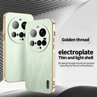 Ốp Lưng YYN Cho Xiaomi 15 Ultra 14Ultra Vỏ Mạ Điện Da PU Chống Sốc Vỏ Điện Thoại