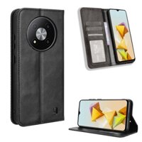 Ốp lưng ZTE Blade A73 5G Vintage Flip Cover Từ tính kinh doanh Ví da PU Hộp đựng thẻ đứng