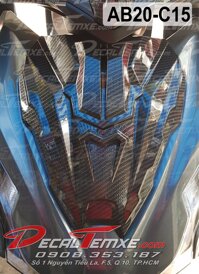 Ốp mặt nạ Airblade 2020 sơn Carbon