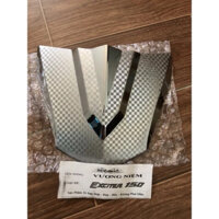 Ốp mặt nạ đầu trên xe Exciter 150 (nhựa abs xi trắng cao cấp sáng bóng trắng )