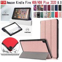 Ốp máy tính bảng bằng da PU có thể điều chỉnh cho Amazon Kindle Fire HD8 2020 / HD 8 Plus 2020 8.0 inch