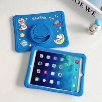 Ốp Máy Tính Bảng Chống Sốc Hình Doraemon 3D Cho iPad 7th 8th 9th 10th Mini 6 Air 4 Air 5 iPad 9.7 Air 2 Mini 4 5 6,360° Chân Đế Xoay & Dây Đeo Tay