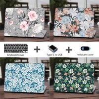 Ốp Máy Tính Bảng In Họa Tiết Hoa Kèm Bàn Phím Cho Air Pro 13 inch M2 macbook A2681 A2338 Retina 13 15 16 inch Air M1 A2337 2020 2022