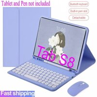 Ốp Máy Tính Bảng Kèm Bàn Phím Bluetooth Tháo Rời Tiện Dụng Cho Samsung Galaxy Tab S8 11 2022 SM-X700 X705