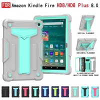 Ốp máy tính bảng PC silicon chống sốc chống rơi có giá đỡ cho Amazon Kindle Fire HD8 2020 HD 8Plus 2020 8.0 inch