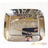 Ốp nắp bình xăng xe Toyota Innova 2008- 2015 mạ crom cao cấp, sáng bóng