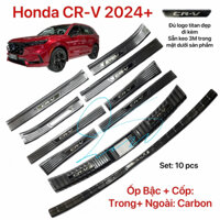 Ốp Nẹp bước chân Chống trầy cốp Ốp bậc cửa xe Honda CRV 2024 2025 Carbon cao cấp 2026