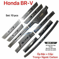 Ốp Nẹp bước chân Chống trầy cốp xe Honda BRV 2023 2024 Carbon Phụ kiện