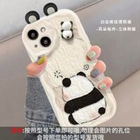 Ốp nhựa mềm hình Gấu trúc IPhone 11/12/13/14/ 15 PRM.