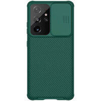 Ốp Nillkin Camshield bảo vệ Camera cho Samsung Galaxy S21 Ultra nắp đậy bảo vệ Camera - Hàng Chính Hãng - Xanh Rêu