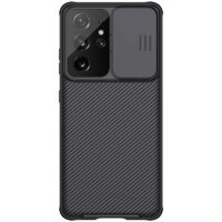 Ốp Nillkin Camshield bảo vệ Camera cho Samsung Galaxy S21 Ultra nắp đậy bảo vệ Camera - Hàng Chính Hãng - Đen