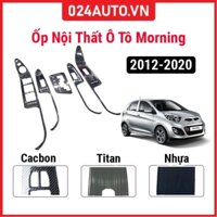 Ốp nội thất cho xe ô tô Kia Morning 2012-2020 Số Tự Động vân Titan bảo vệ chống trầy xước và làm đẹp xe