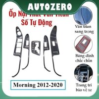 Ốp nội thất cho xe ô tô Kia Morning 2012-2020 Số Tự Động vân Titan  chống trầy xước và làm đẹp xe - ZERO