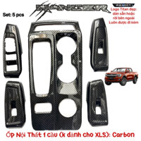 Ốp nội thất xe Ford Ranger wildtrak 2023 2024 2025 2026 Carbon cao cấp Phụ kiện trang trí