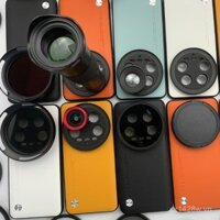 Ốp Ống Kính Điện Thoại Xiaomi 14 Ultra Tương Thích 17/67mm Telephoto Macro Chân Dung Màu Đen Mềm Mại Ống Kính Phân Cực Starlight