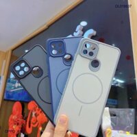 Ốp Oppo A15 nhám hai màu giả magsafe
