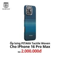Ốp Pitaka Tactile Woven cho iPhone 16 Pro Max