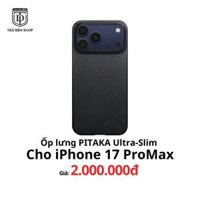 Ốp Pitaka Ultra Slim cho iPhone 17 Pro Max