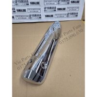 Ốp pô, che bô Exciter 135 2011-2014 inox (hàng Malai)
