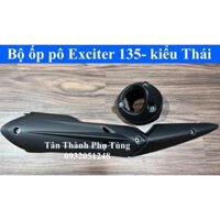 Ốp pô/ Che pô Exciter 135 2011-2014 kiểu Thái ( Ốp pô+ đít pô)