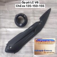 Ốp pô Exciter / Ex135 150 155 mẫu  LC V6 chất liệu nhựa cách nhiệt sơn hấp bền màu . DoChoiXeMay