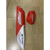 ốp pô và chụp đích pô winner màu đỏ trắng