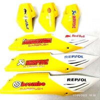 Ốp pô winner v1 màu vàng trắng