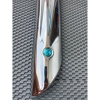 Ốp Pô Xe Wave Rs100 - Wave Alpha 2010 - 2016 Inox - Tặng kèm 2 ốc titan GR5