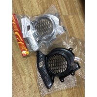 Ốp quạt gió xe VISION 2021 ->2024 cac bon nhựa xi trắng-nhựa các bon đen