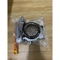 Ốp quạt gió xe Vision (đời 2020->2024) nhựa abs xi trắng cao cấp sáng bóng