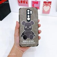 Ốp Redmi Note 8 Pro giả da lộn Bearbrick