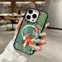 Ốp Sạc Từ Tính Không Dây Động Vật Rừng Cho IPhone 11 14 15 16 Pro Max 12 13 Pro Max Cover 15 16 PLUS Silicon Mềm Trong Suốt Ốp Lưng Chống Sốc