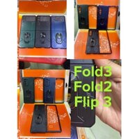 Ốp Samsung Z Flip3/ ZFold3/ Z Fold2 màu chống sốc có iring thời trang