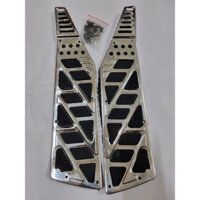 Ốp sàn chân inox xe NOUVO cũ đời 2010, xe DYLAN bảo vệ, trang trí xe máy siêu đẹp