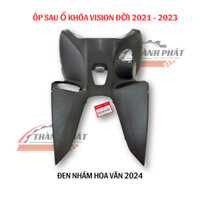 ỐP SAU Ổ KHÓA VISION ĐEN NHÁM HOA VĂN 2023,2024 ZIN HÃNG