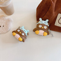 Ốp Silicon 3D Hoạt Hình Cú Cho AIRPODS 4 PRO2 1 / 2 / 3 Vỏ Bảo Vệ Vỏ Mềm Vỏ Tai Nghe