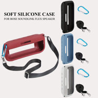 Ốp Silicon Mềm Cho Loa Di Động Bose SoundLink Flex, Túi Đựng Loa Bảo Vệ Du Lịch Có Dây Đeo Vai Và Carabiner (Chỉ Có)