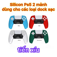 Ốp Silicon tay cầm Ps5 hãng dobe vỏ bao tay ps5 loại 2 mảnh dùng cho các dock sạc Ps5