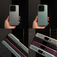 Ốp sọc chống nứt ống kính kim loại cho Xiaomi 14 Pro Mi14 Ultra Vỏ điện thoại