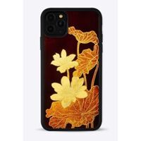 Ốp Sơn Mài Hoa Sen Tứ Quý iPhone - Hàng Apple8