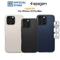 Ốp SPIGEN LIQUID AIR Cho iPhone 16 Pro/ 16 Pro Max Với Thiết Kế Tối Giản Ôm Sát Điện Thoại