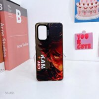 Ốp SS A51 lưng cứng Kamado nút bạc